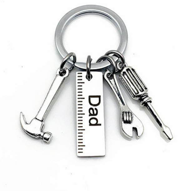 Details about   hammer Keychains screwdriver Keyring Wrench Key Tag mini tool bag ring love 